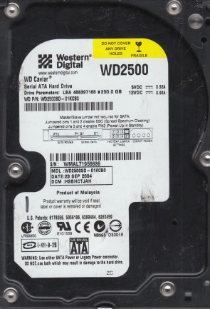 Western Digital WD2500SD Hard Disk Drive