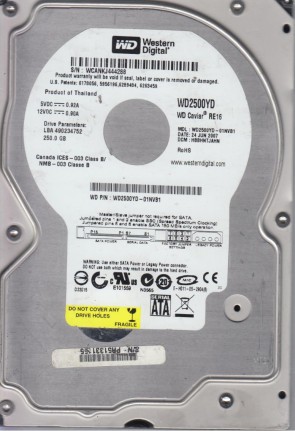 Western Digital WD2500YD Hard Disk Drive