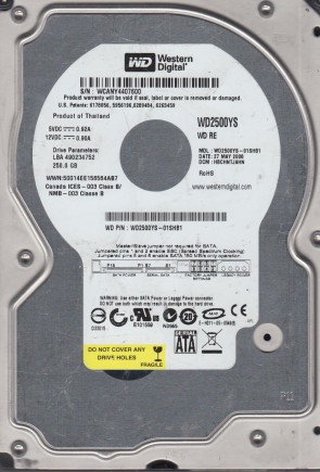 Western Digital WD2500YS Hard Disk Drive