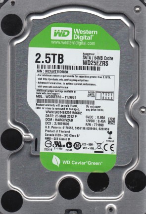 Western Digital WD25EZRS Hard Disk Drive