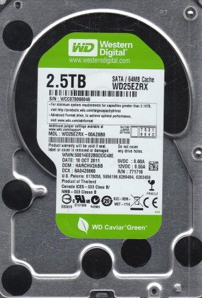 Western Digital WD25EZRX Hard Disk Drive