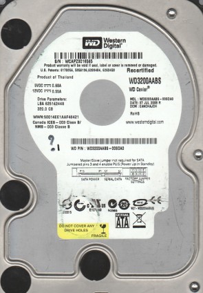 Western Digital WD3200AABS Hard Disk Drive