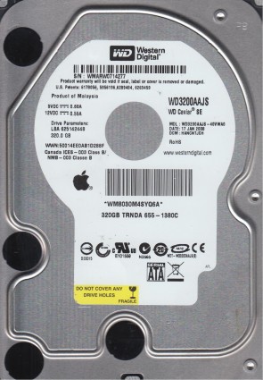 Western Digital WD3200AAJA Hard Disk Drive