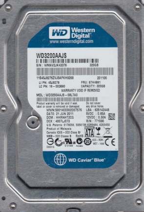 Western Digital WD3200AAJS Hard Disk Drive