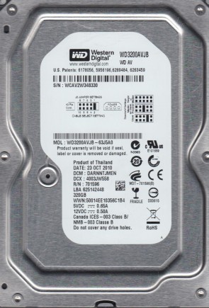 Western Digital WD3200AVJB Hard Disk Drive