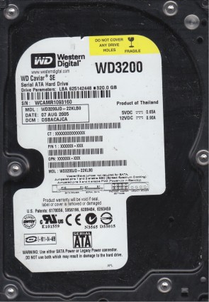 Western Digital WD3200JD Hard Disk Drive