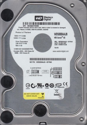 Western Digital WD5000AAJB Hard Disk Drive