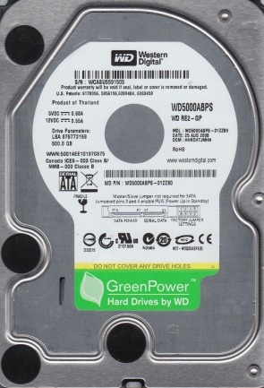 Western Digital WD5000ABPS Hard Disk Drive