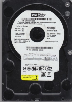 Western Digital WD5000KS Hard Disk Drive
