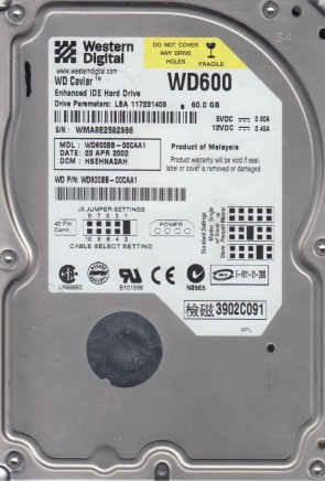 Western Digital WD600BB Hard Disk Drive