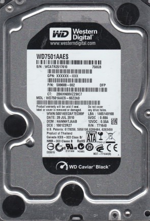 Western Digital WD7501AAES Hard Disk Drive