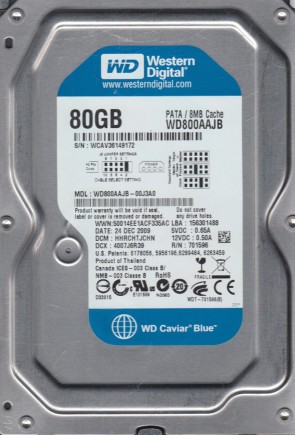 Western Digital WD800AAJB Hard Disk Drive