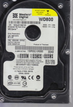 Western Digital WD800B Hard Disk Drive