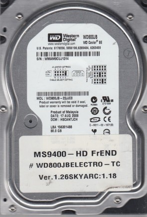 Western Digital WD800JB Hard Disk Drive