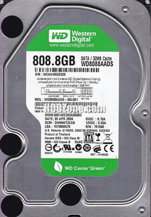 Western Digital WD8088AADS Hard Disk Drive