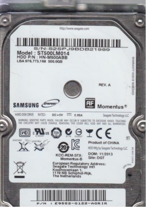 Samsung HDD HN-M500ABB