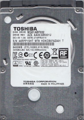 Toshiba HDD MQ01ABF032