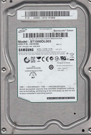 Samsung HDD ST1000DL003
