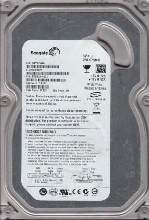 Seagate HDD ST3250310SV