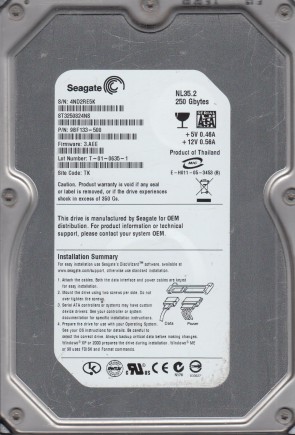 Seagate HDD ST3250824NS
