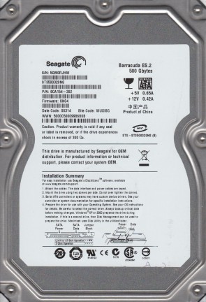 Seagate HDD ST3500320NS