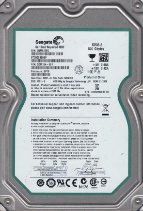 Seagate HDD ST3500320SV