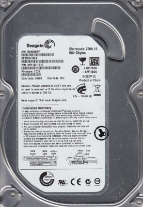 Seagate HDD ST3500410AS