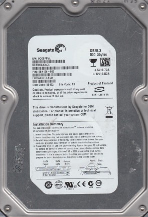Seagate HDD ST3500830SCE
