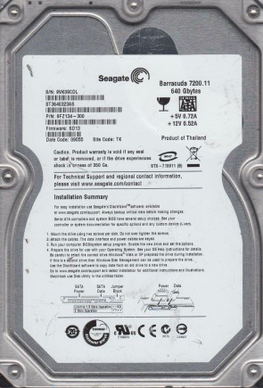 Seagate HDD ST3640323AS