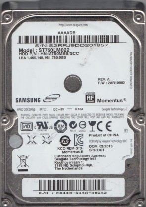 Samsung HDD ST750LM022