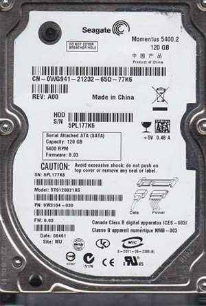 Seagate HDD ST9120821AS