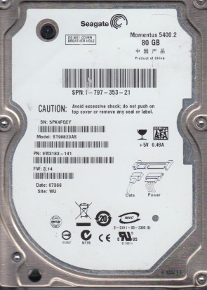 Seagate HDD ST98823AS