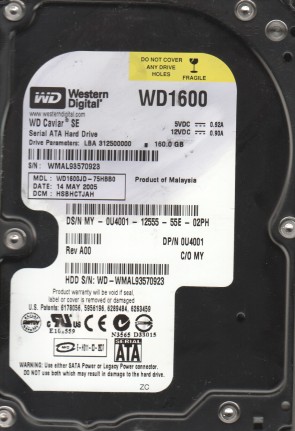 Western Digital HDD WD1600JD