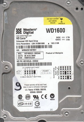 Western Digital HDD WD1600LB