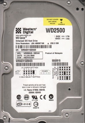 Western Digital HDD WD2500JB-53EVA0