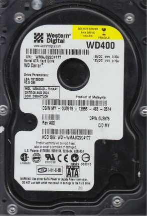 Western Digital HDD WD400JD