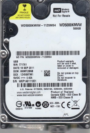 Western Digital HDD WD5000KMVW