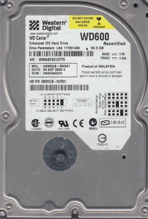 Western Digital HDD WD600JB