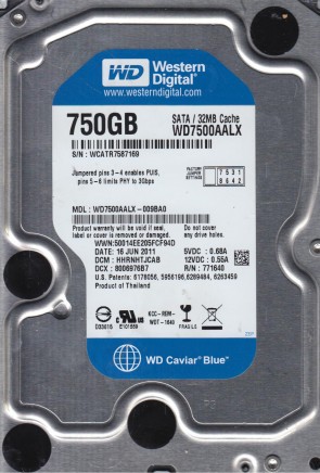 Western Digital HDD WD7500AALX