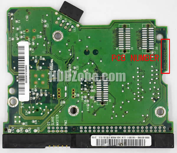 Western Digital WD800AB PCB Board 2060-001092-006