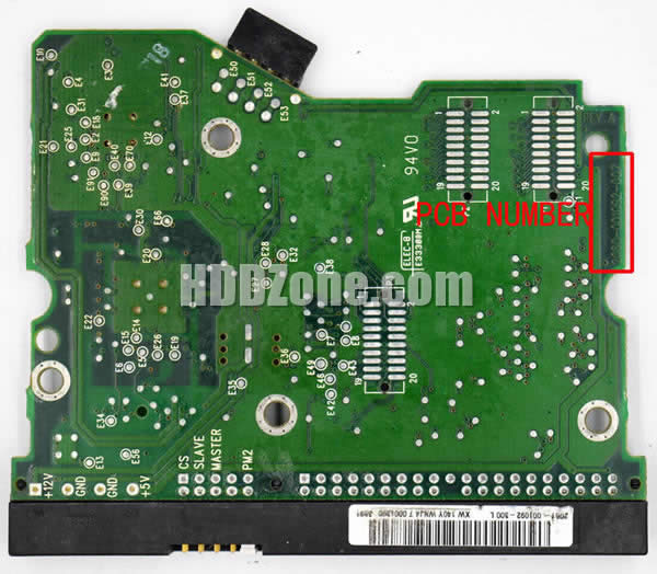 Western Digital WD1200BB PCB Board 2060-001092-007