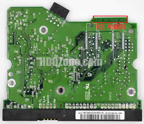 Western Digital WD2500JB PCB Board 2060-001265-001