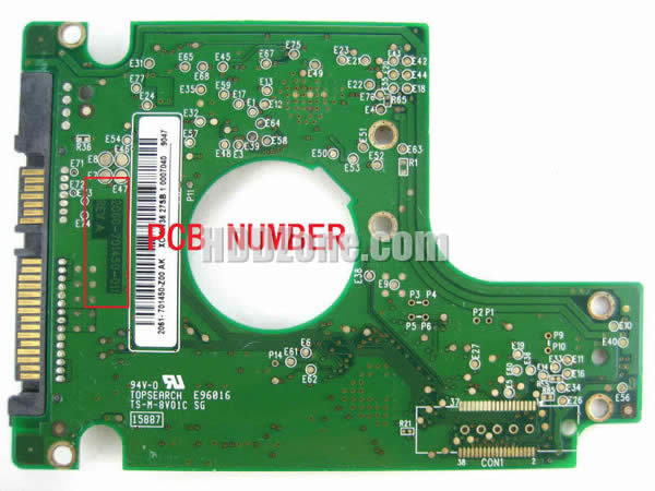 Western Digital WD800BEVS PCB Board 2060-701450-011