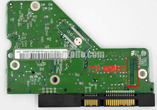 Western Digital WD10EADS PCB Board 2060-701640-000