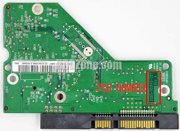 Western Digital WD5000AVDS PCB Board 2060-701640-007