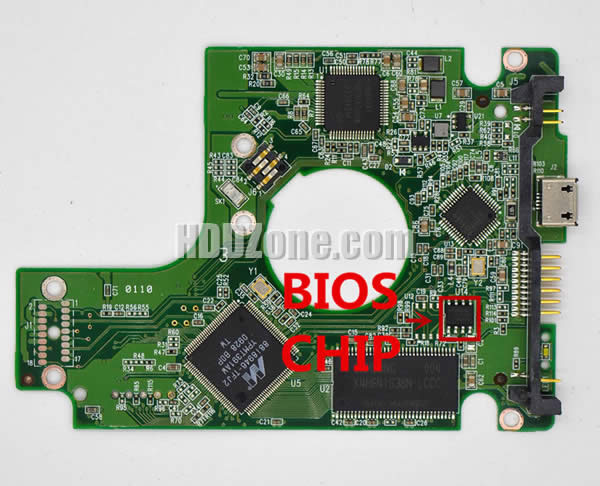 Western Digital WD5000BMVV PCB Board 2060-701675-004