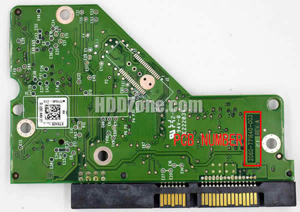 Western Digital WD7502AAEX PCB Board 2060-771640-003