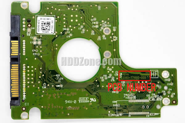 Western Digital WD5000BPVT PCB Board 2060-771692-005