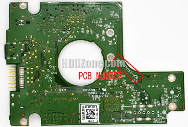 Western Digital WD7500KMVV PCB Board 2060-771754-000