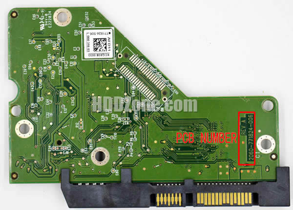 Western Digital WD5000BEVT PCB Board 2060-771824-006
